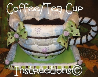 instructions on how to make a tractor diaper cake