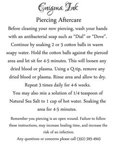 tattoo aftercare instructions uk