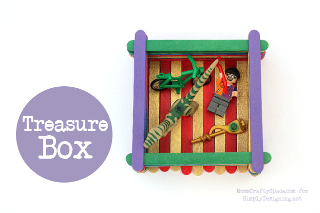 craft stick treasure box instructions