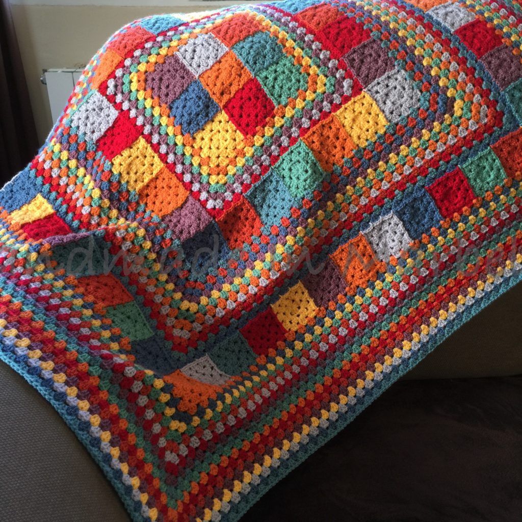 crochet granny square blanket instructions