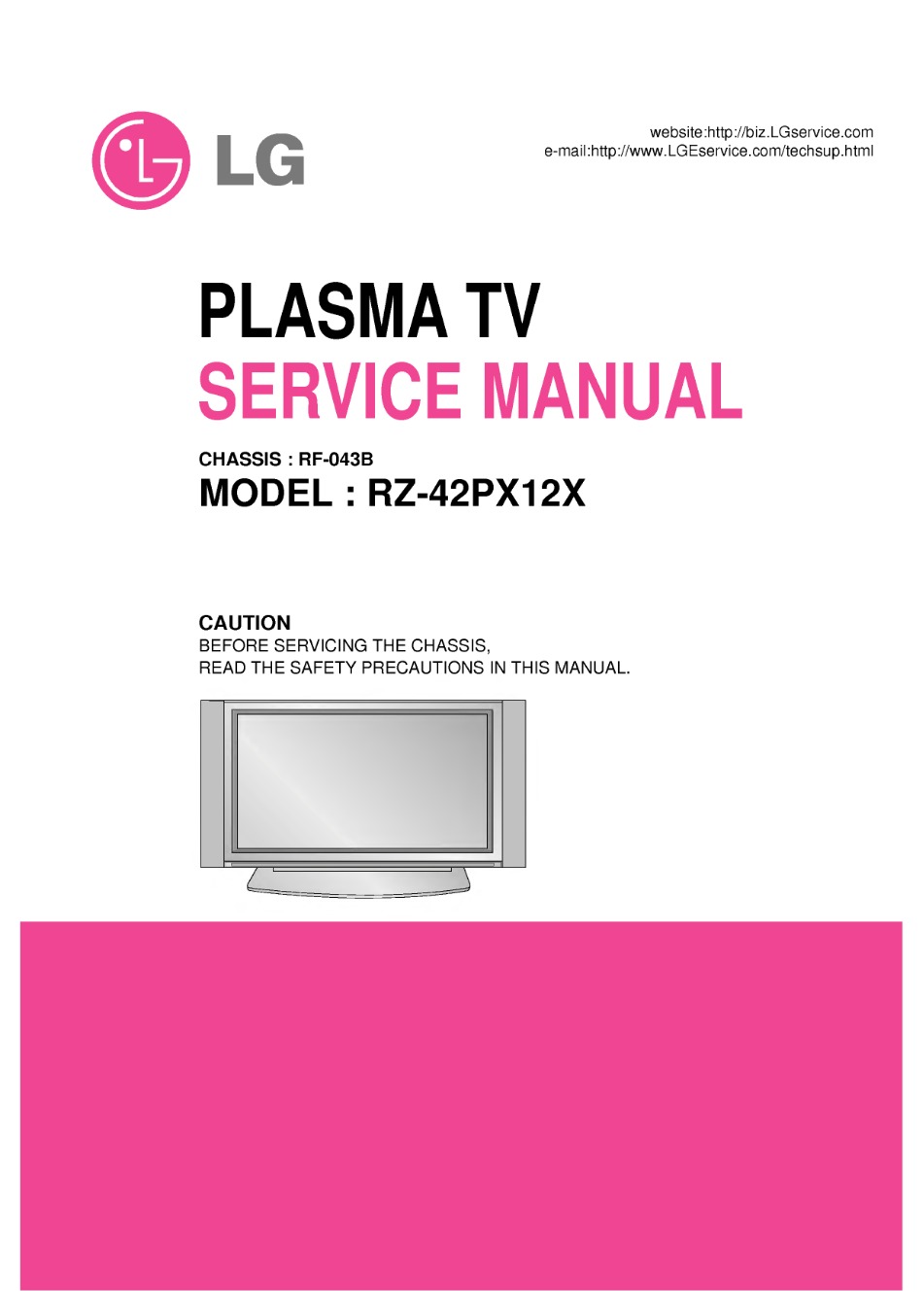 lg television model ld-350ta instruction book