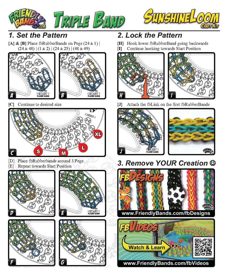 crazy loom patterns instructions