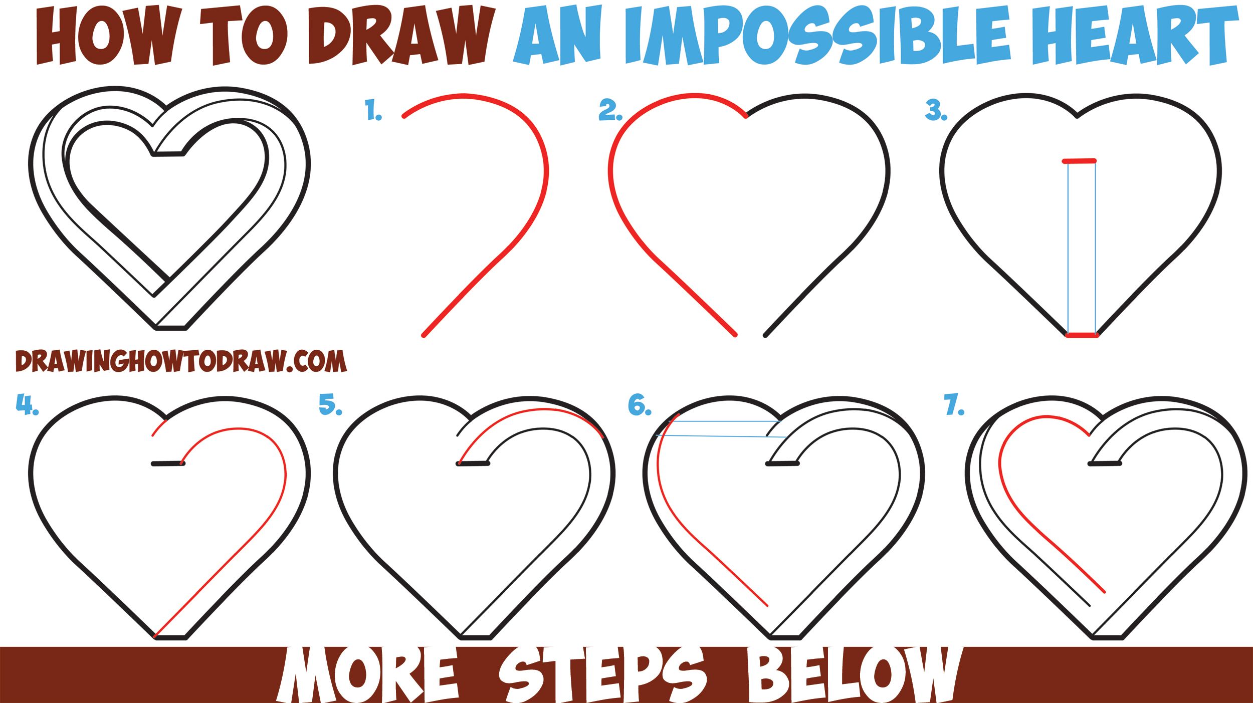 fun 2 draw heart with instructions