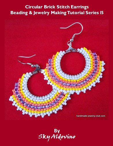 instructables beaded brick stich earring