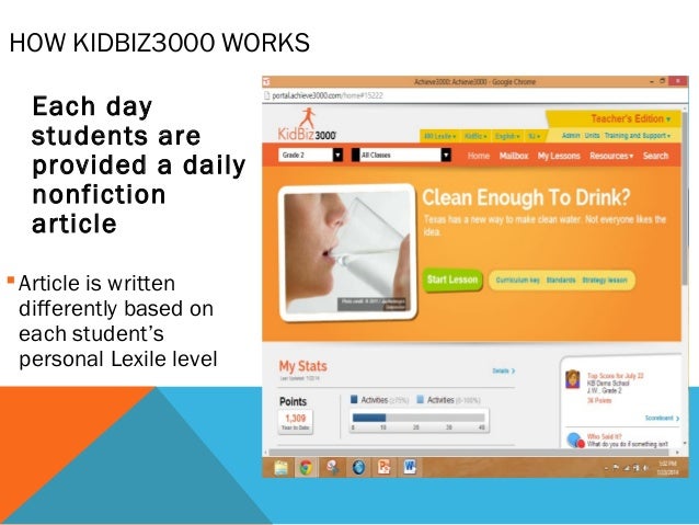 kidbiz3000 the leader in differentiated instruction
