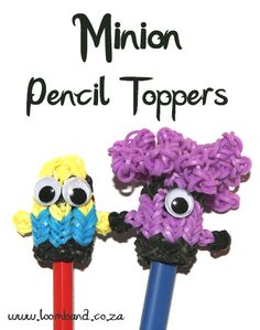 loom band pencil topper instructions